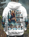 Maxcorners The Closer I Get To Nature Bear All Over Print LM2101