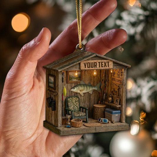 Maxcorners Fishing Lover, Home Decor, Christmas Ornament, Personalized Ornaments 2D Flat LM2111