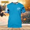 Maxcorners Blue Fishing SPF Shirt, Funny Fishing Shirt, Fisherman Outfit, Mens Casual Shirts