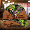 Maxcorners Premium Deer Hunting Zip Leather Pattern 3D Multicolor Personalized Cap