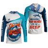 Maxcorners Deep Blue Shark Attack, Unleashing The Beast Of The Deep Fishing UPF Shirts, Mens Fishing Shirts Long Sleeve