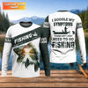Maxcorners Personalized Funny Fishing Shirt, I Google My Symptoms Need To Go Fishing, Fishing UPF Shirts