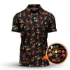 Maxcorners Funny Pattern Golf Shirt, Flamingo Golf Shirt, Halloween Golf Shirt For Golfer