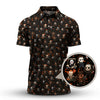 Maxcorners Pattern Golf Shirt For Golfer, Halloween Golf Shirt, Crazy Golf Shirt For Men, Funny Golf Shirt Of Halloween