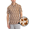 Maxcorners Funny Turkey Golf Shirt For Men, Thanksgiving Golf Shirt, Pattern Golf Shirt For Golfer