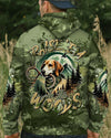 Maxcorners Raise 'Em In The Woods Deer Hunting Foxhound Dog All Over Print LM1601
