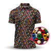 Maxcorners Cancer Survivor Shirt, Cancer Awareness Polos, Pattern Golf Shirt For Golfer