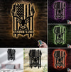 Maxcorners Personalized Vertical American Flag Deer Hunting Metal Sign WITH LED/WITHOUT LED Light Rustic Lodge Wall Decor LM0110