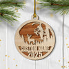 Maxcorners Personalized Bow Hunter Ornament 2025 - Custom Name Gift for Deer Hunters LM0411