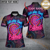 Maxcorners Darts Let’s Play Darts Neon Attitude Style Personalized Name 3D Shirt For Women