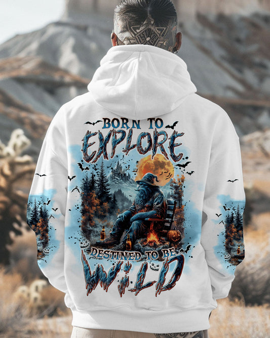 Maxcorners Born To Explore Destined To Be Wild Bigfoot Halloween All Over Print LM2101