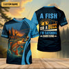 Maxcorners A Fish Or A Buzz I'm Catching Something Funny Fishing Shirt, SPF Shirt For Men, Gift For Fisherman