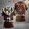 Maxcorners Darts Cosmic Galaxy Lightning Dartboard Multiple Options Personalized Name, Team Name 3D Shirt
