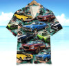 Maxcorners Personalized Muscle Car Hawaiian Shirt, Tropical Hawaii Beach Custom Photo Car Aloha Shirts (Up to 5 photos)