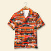 Maxcorners Personalized Muscle Car Hawaiian Shirt, Custom Photo Car Aloha Shirts, Seamless Car Pattern