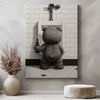 Maxcorners Funny Drunk Bear Canvas Hilarious Bathroom & Man Cave Wall Art LM2611