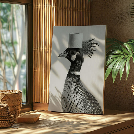 Maxcorners Funny Toilet Paper Bird Canvas Bathroom Wall Art6 LM2611
