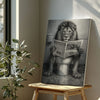 Maxcorners Funny Lion Toilet Canvas Bathroom Wall Art LM2611