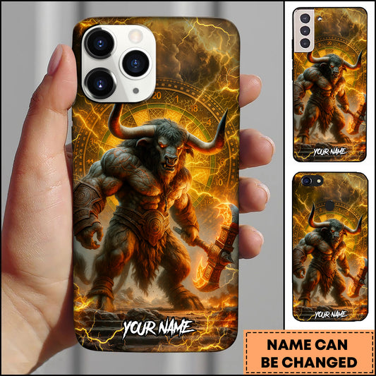 Maxcorners Darts Mythic Minotaur Dartboard Multicolor Personalized Name 3D Phone Case