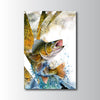 Maxcorners Walleye Fishing Halftone Dynamic Splash Design Personalized Name 3D Poster