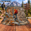 Maxcorners Hiking Mountain Backpacker Adventure Personalized Name 3D Cap