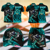 Maxcorners Darts Flaming Wolf Dartboard Design Personalized Team Sportswear Set - Polo Shirt, Cap & Skorts