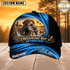 Maxcorners Dog Hunting And Duck Blue Wave Sunset Marsh Scene Multiple Options Personalized Name 3D Cap