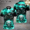 Maxcorners Golf Flaming Evil Ball Personalized Name, Team Name 3D Shirt (4 Colors)