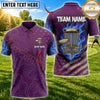 Maxcorners Disc Golf Basket & Flying Disc Graphic with Intricate Swirl Pattern Multicolor Customized Name, Team Name 3D Shirts