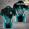 Maxcorners Darts Triangle Pattern Multicolor Options Personalized Name, Team Name 3D Shirt