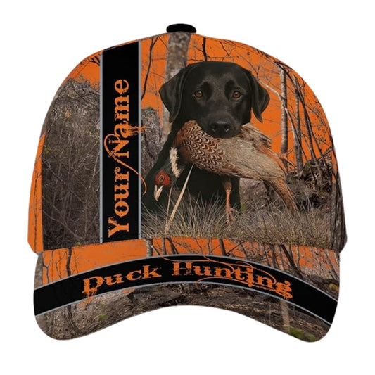Maxcorners Custom Duck Hunting Dog Baseball Cap, Custom Camo Duck Hunting Caps Hats LM0402