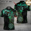 Maxcorners Darts Deadly Aim Reaper Personalized Name, Team Name Unisex Shirt (6 Colors)