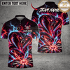 Maxcorners Darts Cobra & Electric Dartboard Graphic Multicolor Customized Name, Team Name 3D Shirts