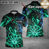 Maxcorners Darts Eagle Head & Explosive Target Graphic Multicolor Customized Name, Team Name 3D Shirts