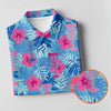 Maxcorners Blue Hibiscus Disc Golf Polo Shirt, Golf Tops For Women, Women’s Golf Polo LM1507