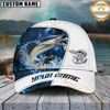 Maxcorners Fishing Blue Lava Classic Fin Personalized Cap (11 Breeds)