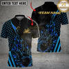 Maxcorners Bowling And Pins American Flag Hot Streak Customized Name, Team Name 3D Shirt (4 Colors)