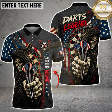 Maxcorners Darts & “Shut Up & Throw” Bullseye Graphic Customized Name, Team Name 3D Shirts