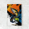 Maxcorners Yellowfin Tuna Fishing Pop Art Grunge Splash Design Personalized Name 3D Poster