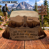 Maxcorners Hiking Bear Mountain Forest Personalized Name 3D Cap
