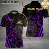 Maxcorners Bowling And Pins American Flag Hot Streak Customized Name, Team Name 3D Shirt (4 Colors)