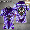 Maxcorners Darts Ice Crystal Frost Energy Rays Flying Darts Target Board Graphic Multicolor Customized Name, Team Name 3D Shirts