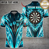 Maxcorners Darts Ice Crystal Frost Energy Rays Flying Darts Target Board Graphic Multicolor Customized Name, Team Name 3D Shirts