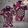 Maxcorners Darts Vivid Paint Splatter Crown Graffiti Flying Darts Target Board Graphic Multicolor Customized Name, Team Name 3D Shirts