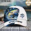 Maxcorners Fishing Blue Lava Classic Fin Personalized Cap (11 Breeds)