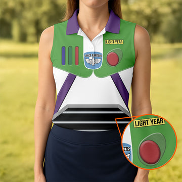 Maxcorners Sci Fi Space Ranger Costume Hawaiian Golf Shirt, Golf Polo For Women, Printed Golf Shirt LM1507
