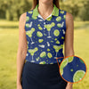 Maxcorners Margarita Cocktail Golf Shirt, Tropical Lime Drink Pattern, Golf Shirt For Women LM1507
