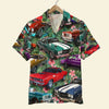 Maxcorners Personalized Classic Car Hawaiian Shirt, Floral Pattern Custom Photo Car Aloha Shirts (Up to 5 photos)