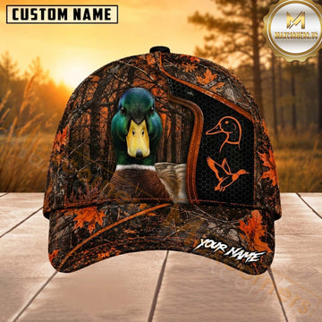 Maxcorners Hunting Orange Forest Camo Personalized 3D Cap