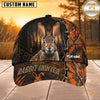 Maxcorners Hunting Orange Woodland Hunter Personalized 3D Cap